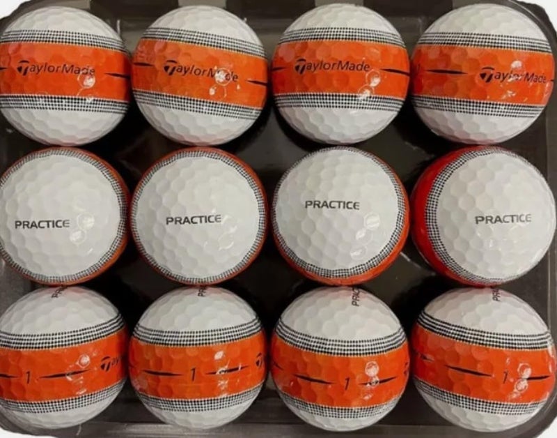 TaylorMade Tour Response Stripe Practice Golf Balls (Bagged - No Box) - 12-Balls - Image 2